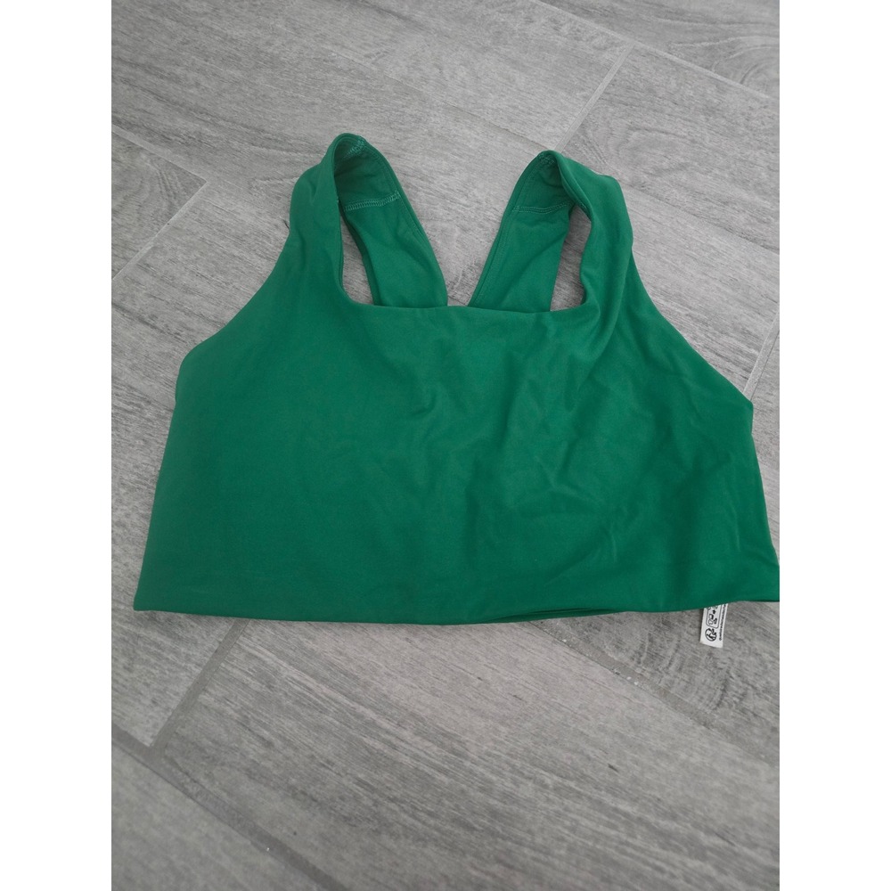 Free People Movement Never Better Sports Bra Green Square Neck Medium